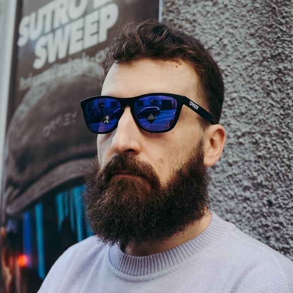 Sluneční Brýle Oakley Frogskins Matte Black/Prizm Violet OO9013-H655