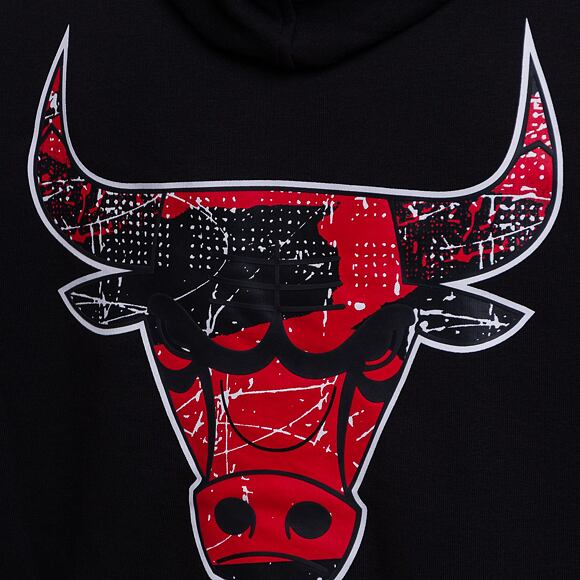 Mikina New Era Infill Team Logo Oversized Hoody Chicago Bulls Black / Red