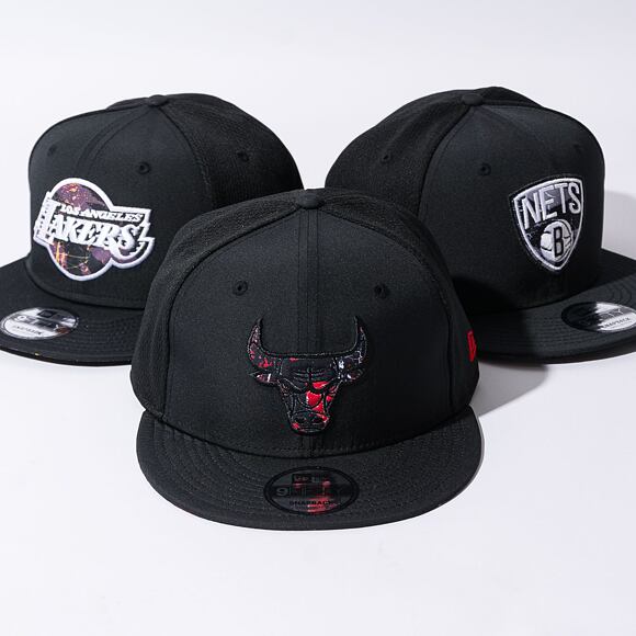 Kšiltovka New Era 9FIFTY NBA Print Infill Chicago Bulls Black