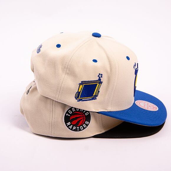 Kšiltovka Mitchell & Ness NBA Sail 2 Tone Snapback Hwc San Francisco Warriors Off White