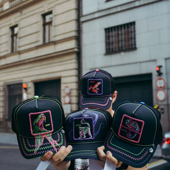Kšiltovka Goorin - 'Drip Pack' - Triiipppy - Black / Pink