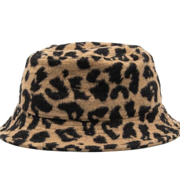 Dámský Klobouk New Era Womens Leopard Bucket Leopard Camo / Black