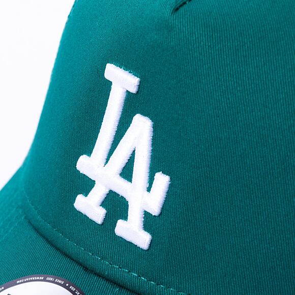 Kšiltovka New Era 9FORTY A-Frame Trucker MLB League Essential Los Angeles Dodgers Malachite / White