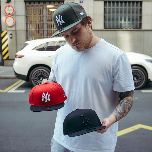 Kšiltovka New Era 9FIFTY MLB Color New York Yankees - Olive / White