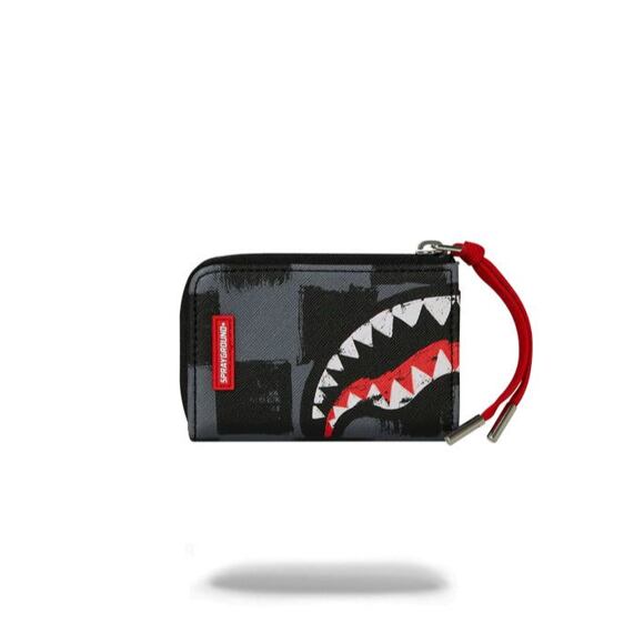 Peněženka Sprayground Sharks In Paris Gray Paint Wallet