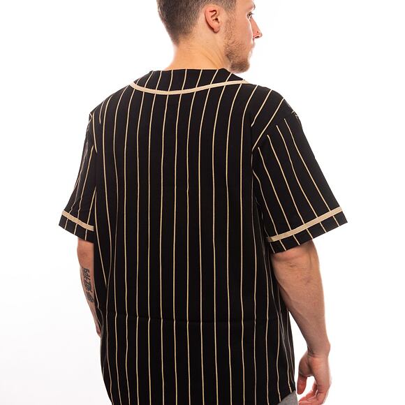 Triko New Era Pinstripe Jersey Black / Stone