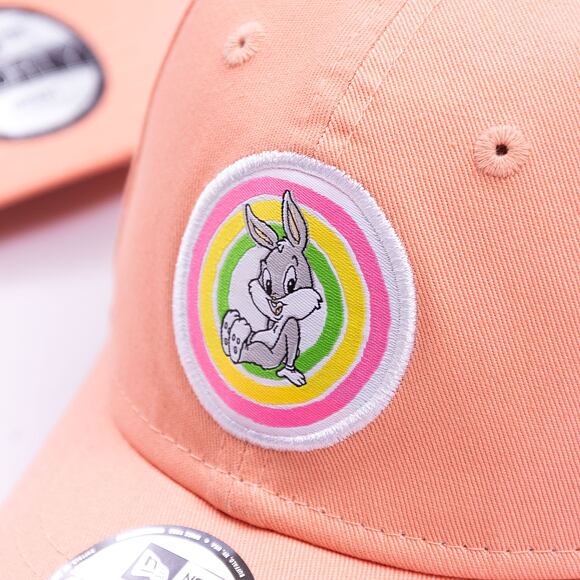 Dětská kšiltovka New Era 9FORTY Kids Pastel Looney Tunes Bugs Bunny Peach