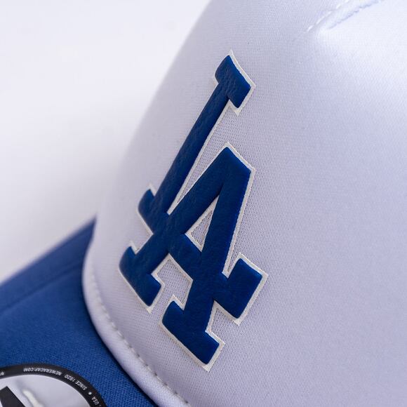 Kšiltovka New Era 9FORTY A-Frame Trucker MLB Logo Trucker Los Angeles Dodgers - Dark Royal / Graphit