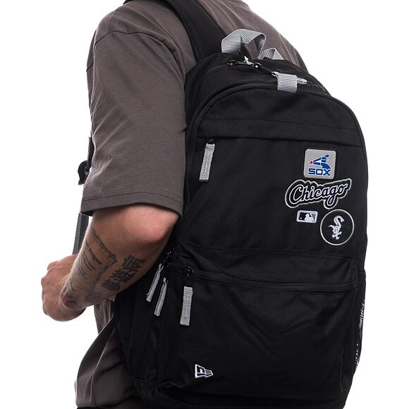 Batoh New Era MLB Patch Delaware Backpack Chicago White Sox - Black / Graphite