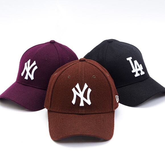 Kšiltovka New Era - 9FORTY MLB Melton Medium - NY Yankees - Purple / White