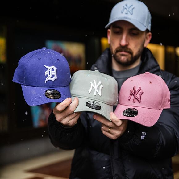 Kšiltovka New Era - MLB Essential 9FORTY - Detroit Tigers - Purple / White