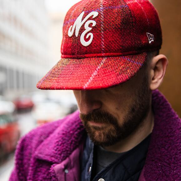 Kšiltovka New Era - 59FIFTY Retro Crown Harris Tweed - Red