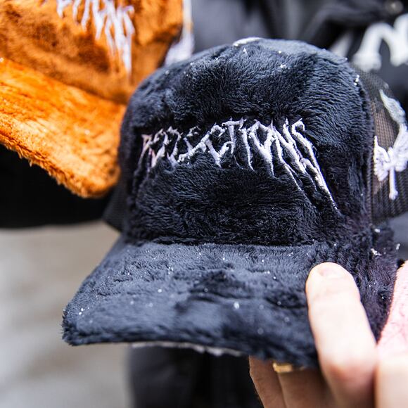 Kšiltovka Reflection Luxury Fuzzy Trucker - Black Midnight Contrast