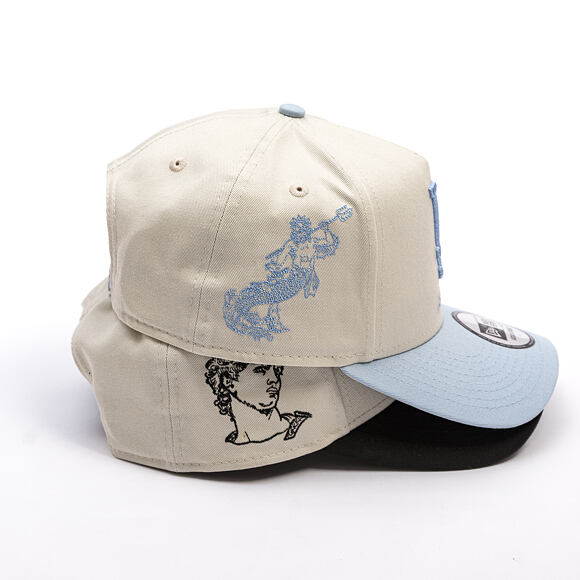 Kšiltovka New Era - MLB Mythical 9FORTY A-Frame - LA Dodgers - Ivory / Blue