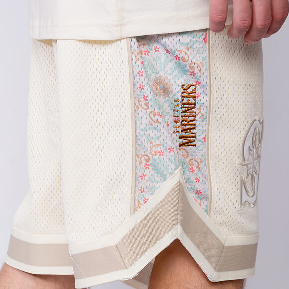 Kraťasy New Era - MLB Infill Mesh Shorts - Seattle Mariners - Off White