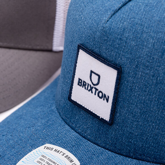 Kšiltovka Brixton - Alpha Block X C Mp Mesh Cap - Denim/White