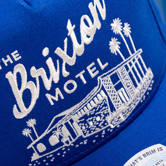 Kšiltovka Brixton - Brixton Motel C Np Hp Snapback - Electric Blue/Off White