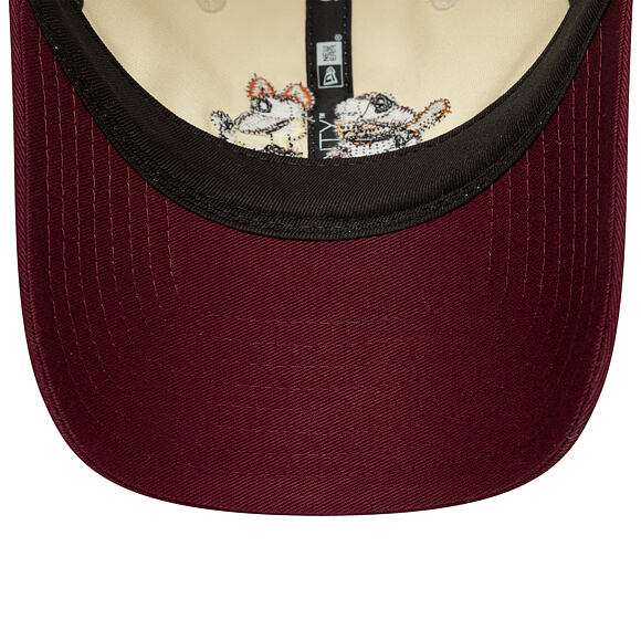 Kšiltovka New Era - Garfield & Odie 9TWENTY - Cream / Burgundy