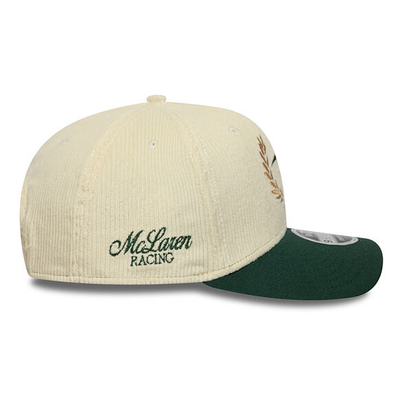 Kšiltovka New Era - F1 Seasonal Cord 9SEVENTY Stretch-Snap - McLaren Racing - Cream / Dark Green