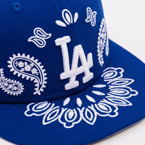 Kšiltovka New Era - MLB Paisley Bandana 59FIFTY - LA Dodgers - Dark Royal