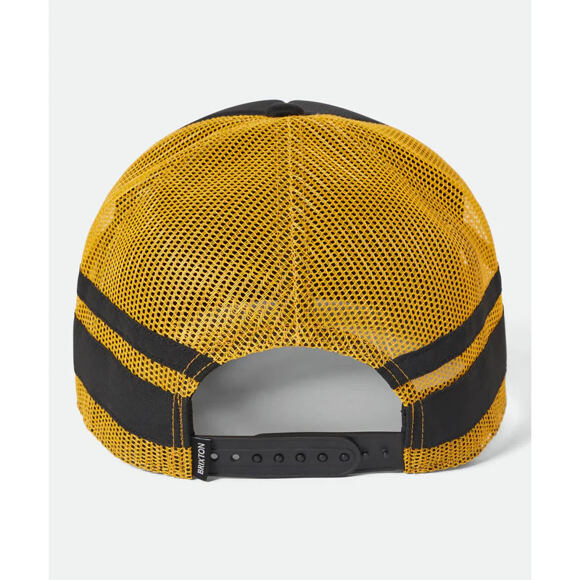 Kšiltovka Brixton - Ford Built Tough Mp Trucker Hat - Burnt Rubber/Empire Yellow