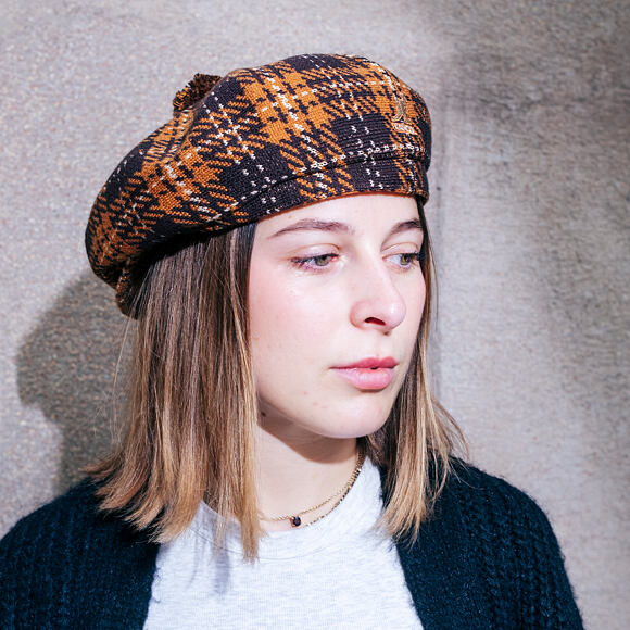 Baret Kangol - New Heritage Flat Cap - Espresso Check
