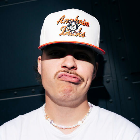 Kšiltovka New Era - NHL Chainstitch 9FIFTY A-Frame - Anaheim Ducks - Chrome White