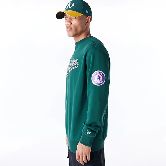 Mikina New Era - MLB Infill Crewneck - Oakland Athletics