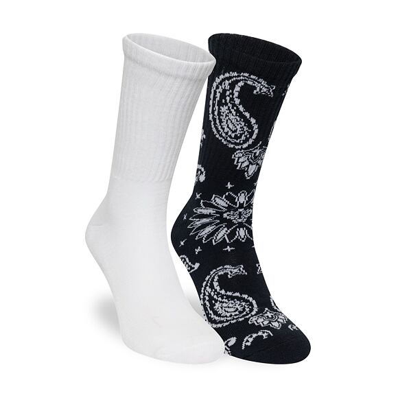 Ponožky New Era - Paisley Crew Socks 2pk - White / Navy
