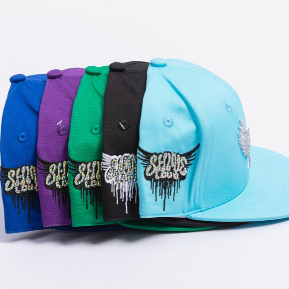 Kšiltovka Reflection Luxury Shine Loud Snapback - Grape Purple / White