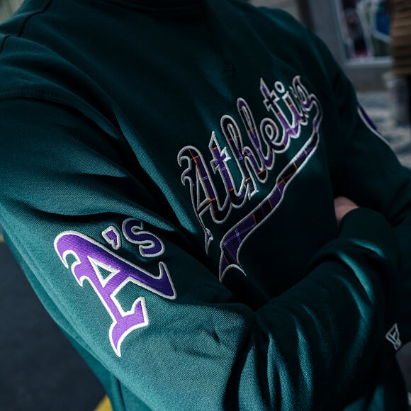 Mikina New Era - MLB Infill Crewneck - Oakland Athletics