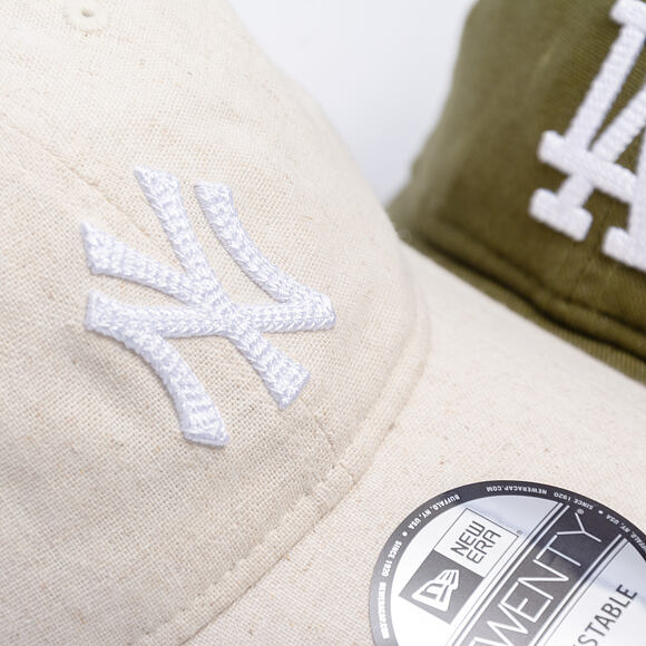 Kšiltovka New Era - MLB Linen 9TWENTY - NY Yankees - Stone