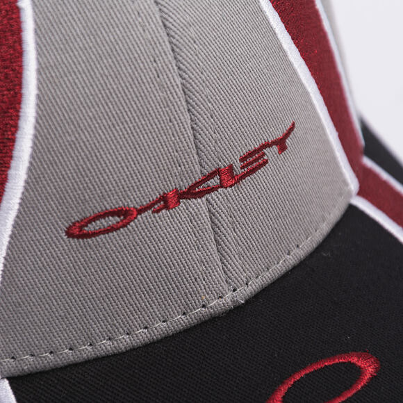 Kšiltovka Oakley - Wave Cap - Cement/Black/Iron Red