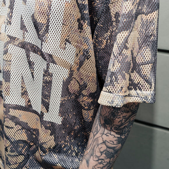 Dres Karl Kani - Heritage Wood Camo Mesh Boxy Jersey