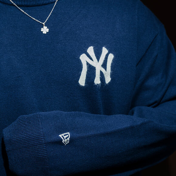 Svetr New Era - MLB Essential Knit Sweater - NY Yankees - Navy