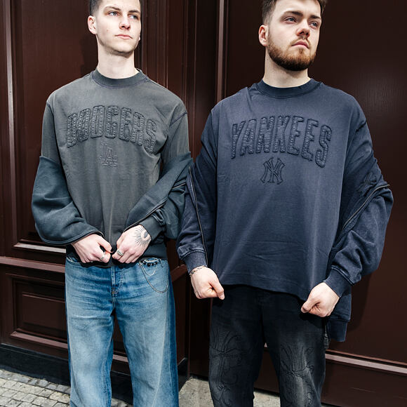 Triko New Era - MLB Washed Boxy Tee - NY Yankees - Black