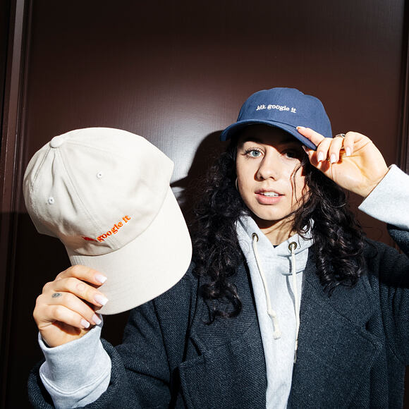 Kšiltovka 8by8 - Dadcap - "idk, google it" - Tan/Orange