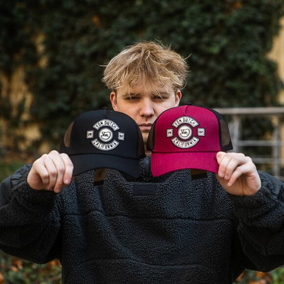 Kšiltovka Von Dutch - Trucker - MC Logo - Black/Black