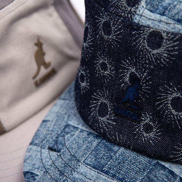 Kšiltovka Kangol - TRENDS PACK - Denim Mashup Army Cap - Blue Picnic