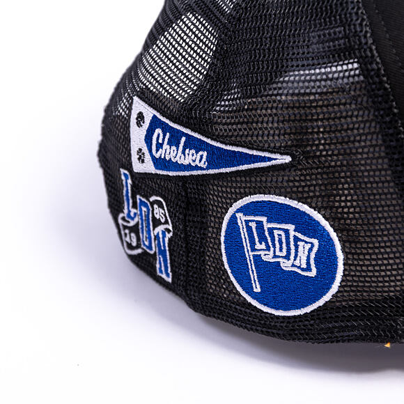 Kšiltovka New Era -  Patch 9FORTY Trucker - Chelsea FC Lion Crest - Black