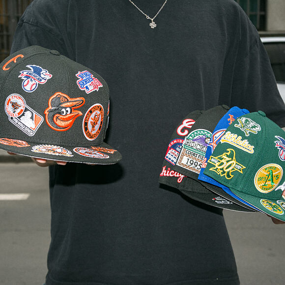 Kšiltovka New Era - MLB All Over Logo 59FIFTY - Baltimore Orioles - Team Color
