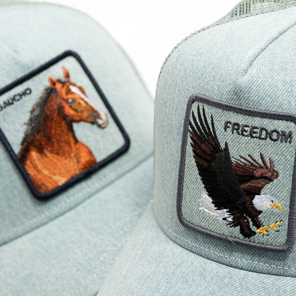 Kšiltovka Goorin - Denim Eagle - Light Denim