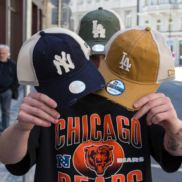 Dámská Kšiltovka New Era - MLB Distress Trucker 9TWENTY Trucker - NY Yankees - Navy
