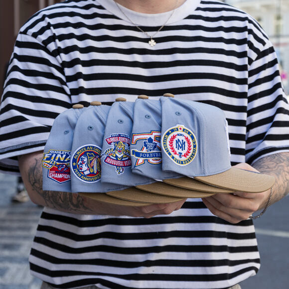 Kšiltovka Mitchell & Ness  - NHL Frosted Peak - Pro Pinch Snapback - Dallas Stars - Blue/Brown