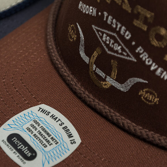 Kšiltovka Brixton - Beekman C Np Mp Trucker Hat - Brown/Brown