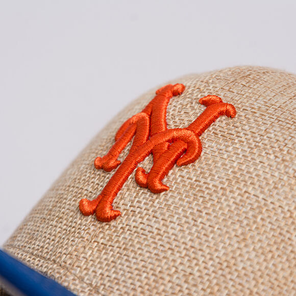 Kšiltovka New Era - MLB "Summer Twine" 59FIFTY - NY Mets - Team Color / Open Market Tan