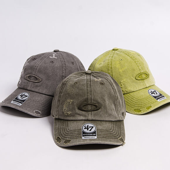 Kšiltovka Oakley - ‘47 Reserve Distressed Cap - Deep Olive