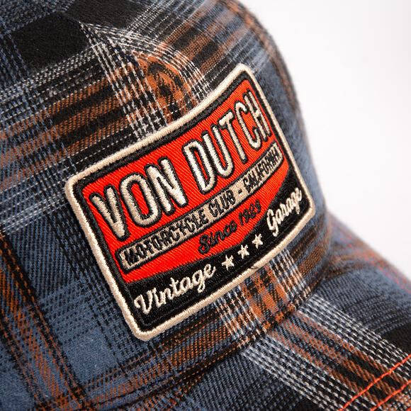 Kšiltovka Von Dutch - Baseball - Checkered Patch - Navy