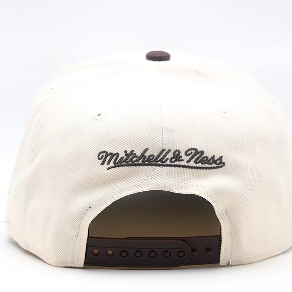 Kšiltovka Mitchell & Ness - NBA Brown And Cream Pro Snapback - Los Angeles Lakers - Cream