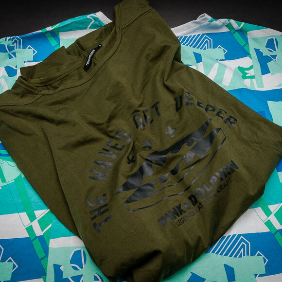 Triko Pink Dolphin Cross Layering Olive